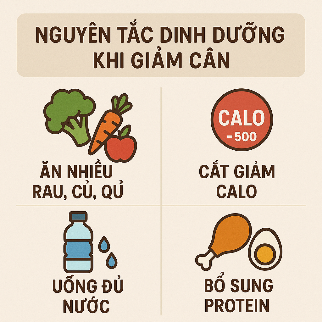 H&igrave;nh ảnh minh họa c&aacute;c nguy&ecirc;n tắc dinh dưỡng khoa học cần tu&acirc;n thủ để giảm c&acirc;n hiệu quả, đặc biệt khi đang điều trị bằng c&ocirc;ng nghệ Exion BTL