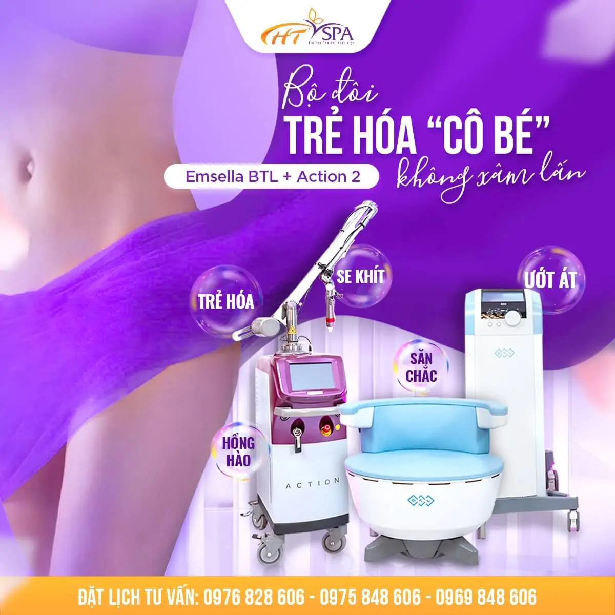 So sánh hiệu quả công nghệ trẻ hóa vùng kín: Laser, filler hay Emsella BTL?